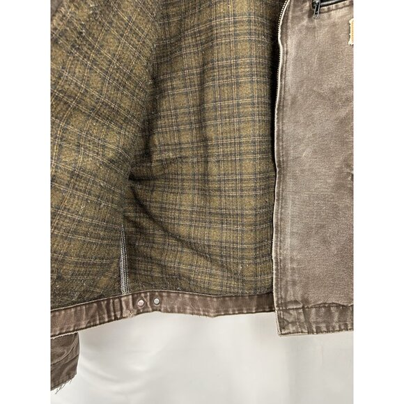 Carhartt Detroit Jacket J97 Chestnut CHT XL TALL Men’s Blanket Lined Brown USA - Picture 7 of 16